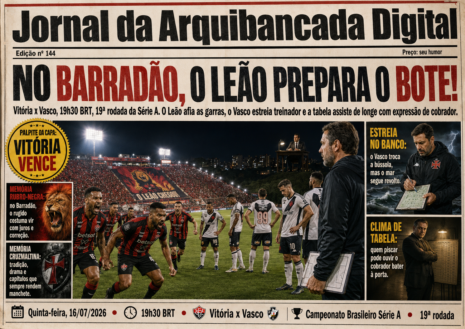 Vitória x Vasco, Série A 2026